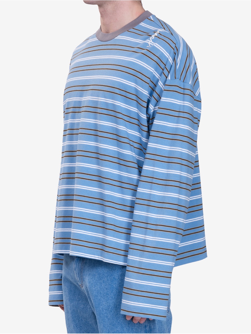 Marni Longsleeve Striped T-Shirt (Blue Lilac)